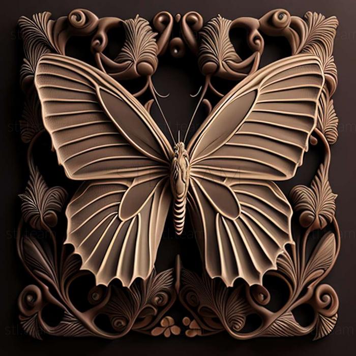 3D модель Papilio polytes (STL)
